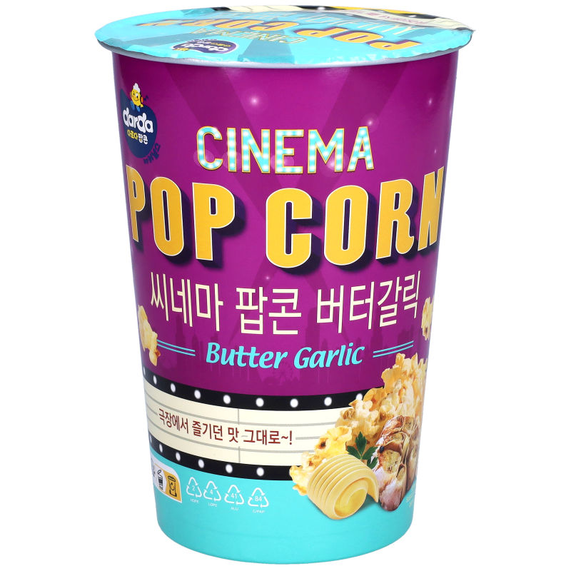 Product image of Darda's popcorn with butter garlic flavor